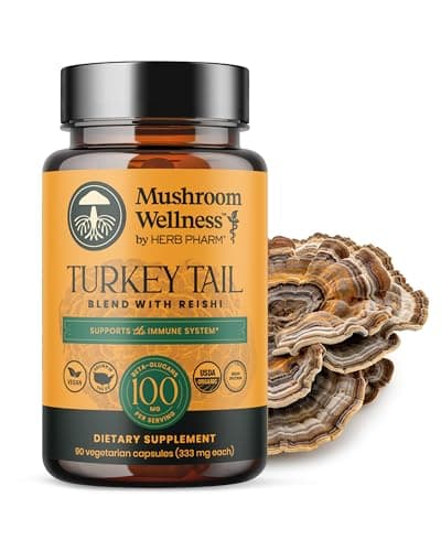 Mushroom Wellness Turkey Tail ...ity Support, 90 Vegan Capsules