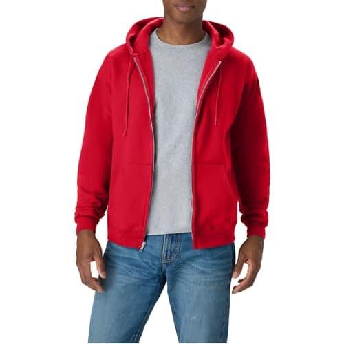 Hanes Men's Eco-Smart Full-Zip Fleece Hoodie (Various Colors) 3 for $28.10 + Free S&H