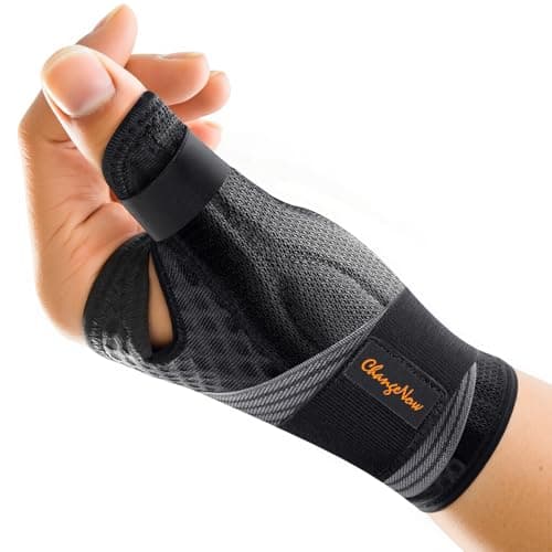 Medical-Grade Thumb Brace for Right & Left Hand,[Upgraded Breathable & Support] Thumb Spica Splint for Pain Relief, Adjustable Thumb Stabilizer for Arthritis, De Quervain's Tenosynovitis, Sprains, Trigger Finger, L