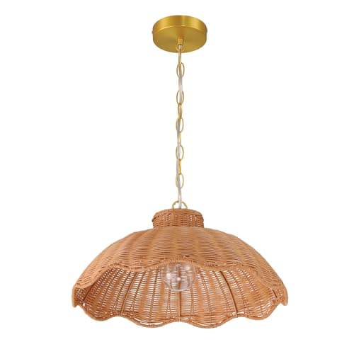 Creative Co-Op 60-Watt Small S...ttan Pendant Lighting, Natural