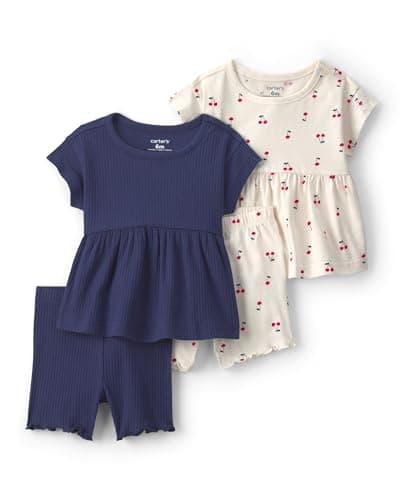 Carter's Girl 4-Piece Short Set, Multi, 12M
