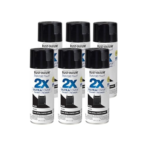 Rust-Oleum 334026-6PK Painter'...nt, 12 oz, Gloss Black, 6 Pack