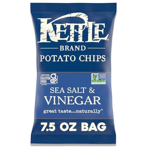 [SnS, AC] $20.64 | 11 × 7.5-Oz Kettle Brand Potato Chips (Sea Salt and Vinegar) ($1.88 each) at Amazon