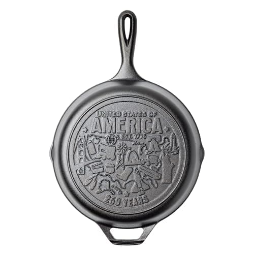 $23.95 | Lodge 10.25 Inch Cast Iron Skillet, 250th Anniversary Logo at Amazon