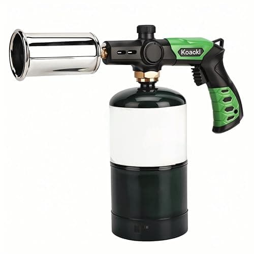 Prime: KOACKL Adjustable Flame Propane Torch (Black) $17.35 + Free Shipping