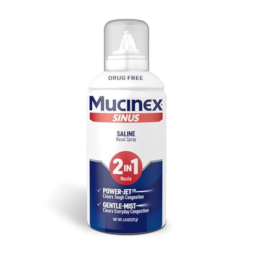 4.5-Oz Mucinex Sinus Saline Nasal Spray & Sinus Rinse $5.25 w/ S&S + Free Shipping w/ Prime or on orders over $35