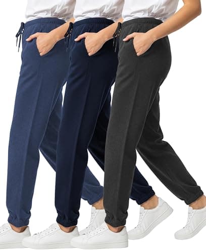 Andrew Scott Girls' Sweatpants | Active Fleece Jogger Pants | Multi Pack & Colors | Drawstring & Pockets