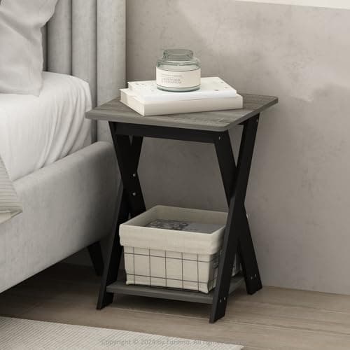 Furinno TIDUR Night Stand, Ope...droom, Living Room, French Oak