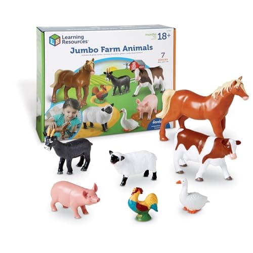 Learning Resources Jumbo Farm ...yard, Gifts For Boys and Girls