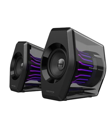 Edifier G2000 Pro 2.0 RGB Gaming Speakers with 64W Peak Power, Virtual 7.1 Surround Sound Bluetooth (Black) $179.99