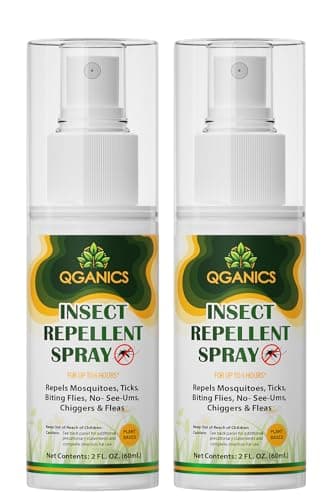 Mosquito Repellent Spray for Body 2 Pack, Bug Spray Travel Size Plant-Based, DEET-Free, Insect Repellent Spray for Skin 2 Fl Oz