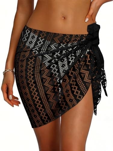 Prime Members: CHICGAL Women's Lace Beach Sarong Swimsuit Cover-Up (Various Colors) from $4.55 + Free Shipping