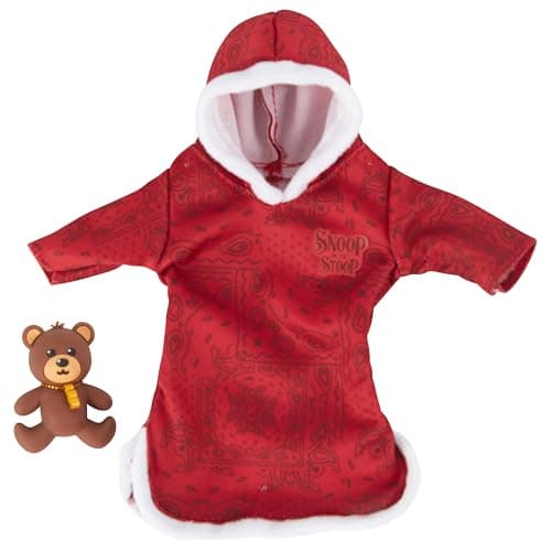 Snoop Dogg Pajama Expansion Pack - Red Robe with Teddy Bear for Snoop on The Stoop, Funny, Secret Santa