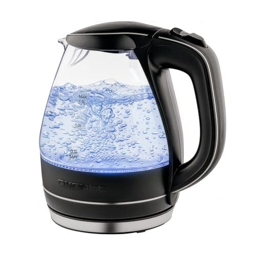 1.5L Ovente Borosilicate Glass Electric Kettle $15.14 + Free Shipping w/ Prime or on $35+
