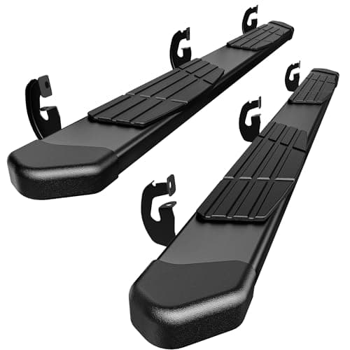 YITAMOTOR 6 Inch Running Board...red Black Step Rails Nerf Bars