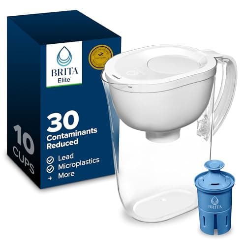 Prime: Brita Everyday 10-Cup Water Pitcher w/ Elite Filter (White, Black or Blue) from $29 + Free S&H
