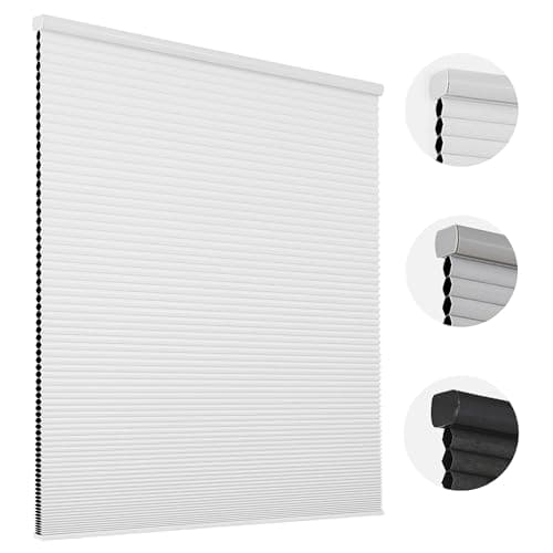 Joydeco Blackout Blinds Cordle...g Room, Office (45" W x 72" H)