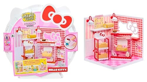 MGA's Miniverse Make It Mini Spaces Hello Kitty, Building Set, Customize, DIY Crafts, Rooms, Hobby, Collectors, Display, Gifts, 8+