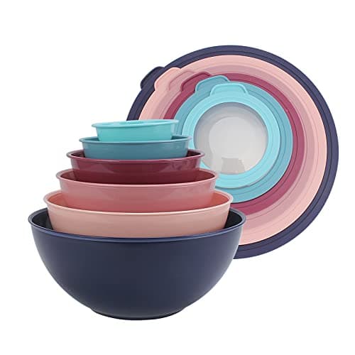 COOK WITH COLOR Mixing Bowls w...ored Set with Large Blue Bowl)