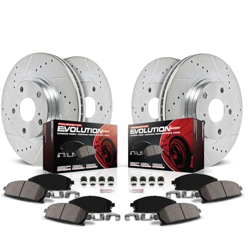 PowerStop Front and Rear Brake... Brake Pads Replacement, K2091