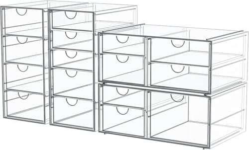 Prime: 4-Pack caktraie Clear Acrylic Organizer w/ 16 Drawers $26.03 + Free Shipping