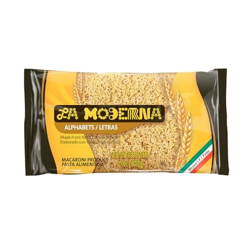 7-Ounce LA MODERNA Alphabet Letras Pasta $0.54 + Free Shipping w/ Prime or on $35+