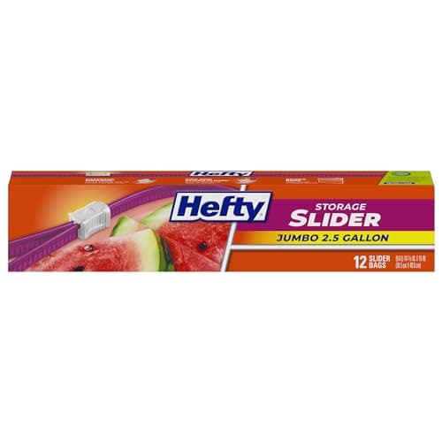 Select Accounts: 12-Ct 2.5-Gal Hefty Slider Jumbo Storage Bags 2 for $5.90 w/ S&S