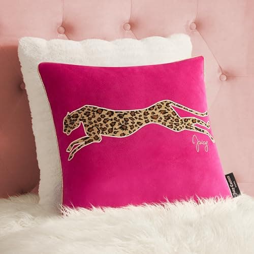 Juicy Couture Reversible Velve...8" Decorative Pillow, Hot Pink