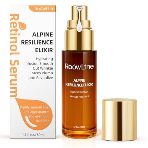 RoowLtne Retinol Serum for Face & Neck,Anti Aging Face Serum with Collagen & Boost Hydration Formula,Targets Wrinkles, Fine Lines& Skin Firming Treatment for All Skin Types-Day/Night,1.7Fl Oz.