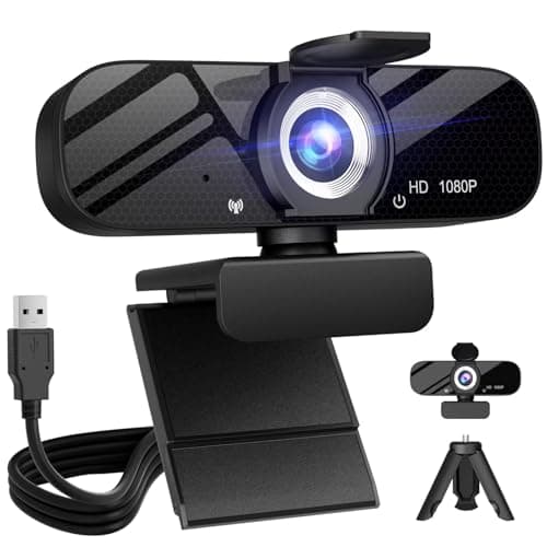 Tewiky TW05 1080P Video and Wide Angle Webcam with Microphone $14.40