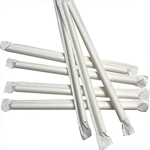 Wrapped 500 Pack - 10.25 inch ...king Straws, Box of 500 Count.