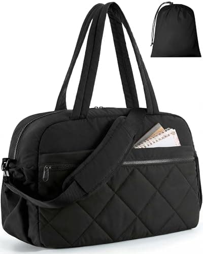 HOTOR Weekender Gym Duffel Bag (Black) $6 + Free Shipping w/ Prime or on $35+