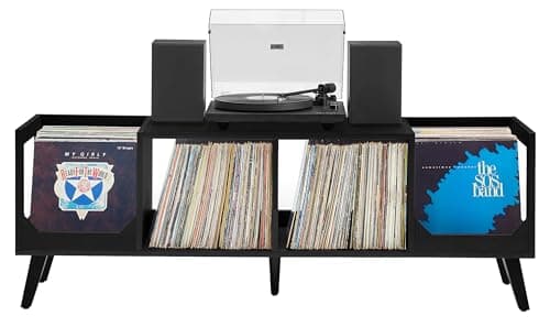 Crosley Furniture Asheville Mi...orage for Vinyl Records, Black