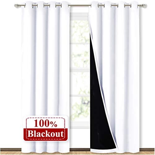 Nicetown 52" 100% Blackout Window Curtain Panel 2-Pack for $19 + free shipping w/ Prime