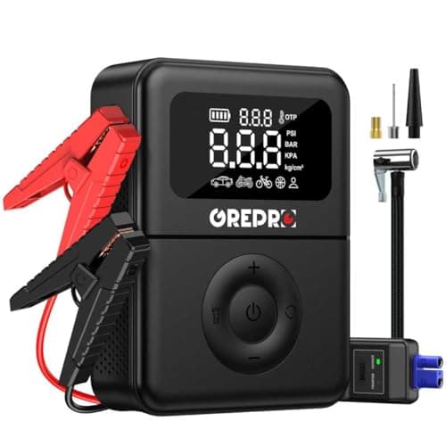 Grepro 5,000A Jump Starter and Air Compressor for $46 + free shipping