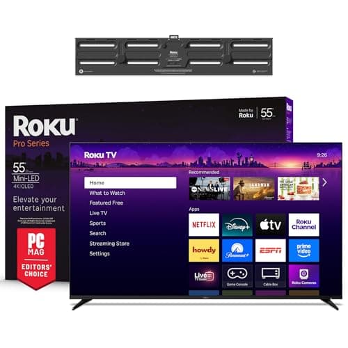 Roku Smart TV – 55-Inch Pro Se...V - Ultra-Slim with Minimalist
