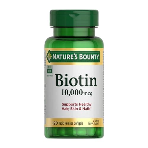 Select Accts: 120-Ct 10000mcg Nature’s Bounty Biotin Softgels Vitamin Supplement $4.90 w/ S&S