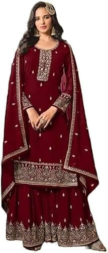 Nimbark Ready to wear Indian Pakistani Embroidered Georgette Salwar Suit for Women Ready to Wear