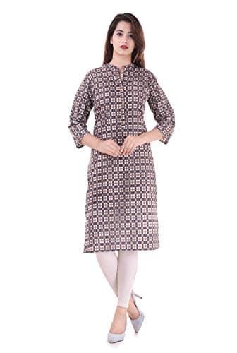 Chichi Indian Women's Printed Cotton Kurti Multi-Color For Casual/Daily/Party Wear