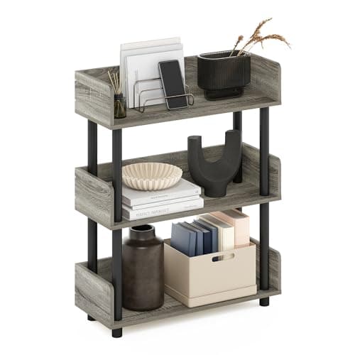 Furinno TURN-N-TUBE Display Sh... Room, Home Office, French Oak