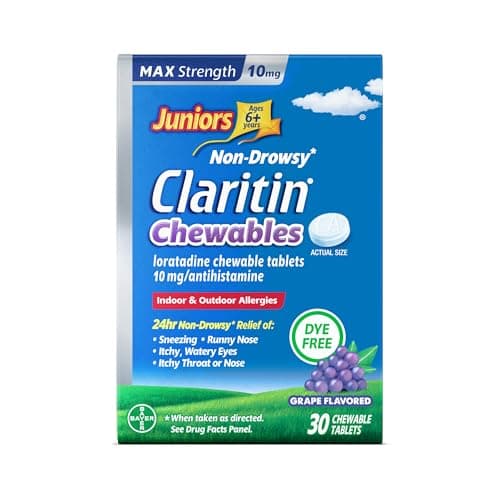 Juniors Claritin Max Strength ... Flavored, 30 Chewable Tablets