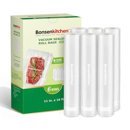 6-count 11" x 16' Bonsenkitchen Vacuum Sealer Rolls $8.49 + Free Shipping w/ Prime or on $35+