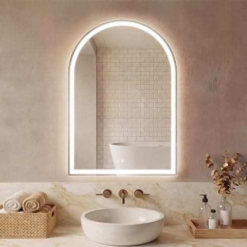 DUMOS 24"x36" LED Bathroom Mir...ht and Backlit, Tempered Glass