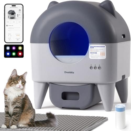 Self Cleaning Litter Box Autom... Low Noise with Anti-Track Mat