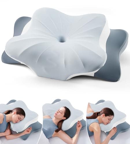 DONAMA Cervical Pillow for Nec...pers with Removable Pillowcase