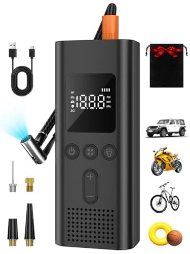 AIRSURE Cordless 150PSI Tire Inflator & Portable Air Compressor $10