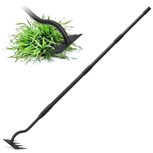27"-56" LLarguest Adjustable Handle 4 Tine Weeding Rake  $9.99 + Free Shipping w/ Prime or on $35+