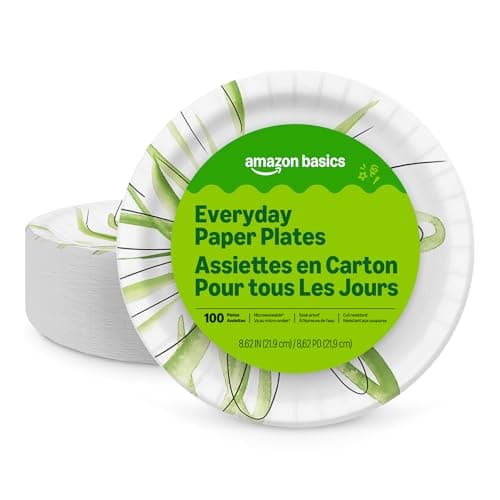 Select Accounts: 8.62" Amazon Basics Everyday Paper Plates: 300-Ct $10.30, 100-Ct $4 w/ S&S