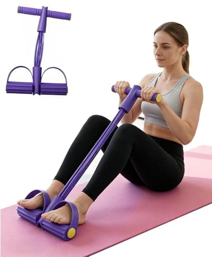 FENFATUO Pedal Resistance Bands with Handles for Home Work Out