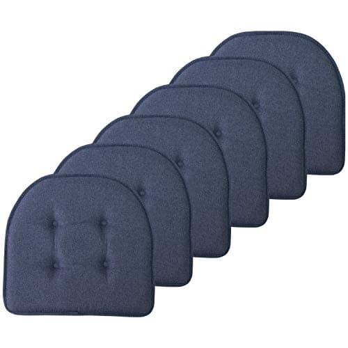 Sweet Home Collection Chair Cu...Seat Cover, 6 Pack, Denim Blue